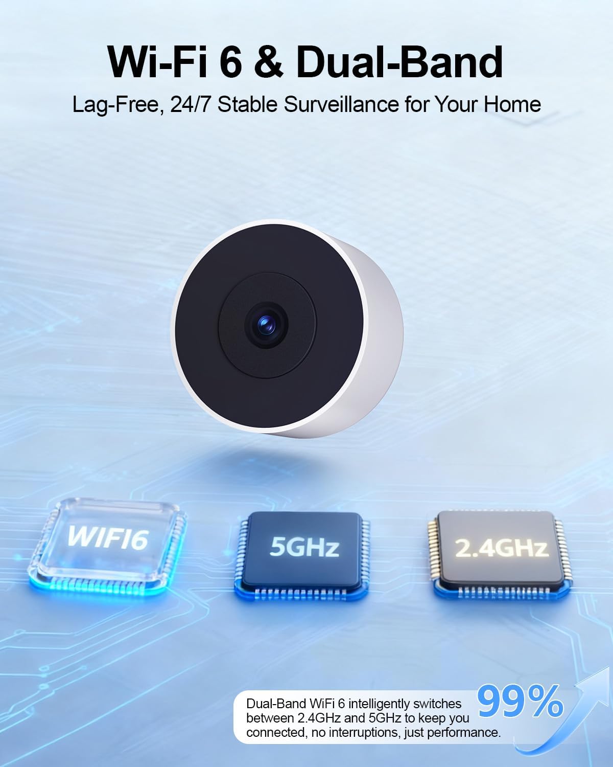 4MP/2K Window Camera for Home Security, 5G&2.4G WiFi Indoor Security Cameras, 2Pk Outdoor Monitor Cam thru Glass Blacklight Color Night Vision, 24/7 Record AI Human Motion Detection, Easy Mag. Install